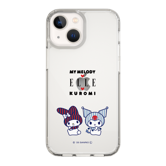 スリムプロテクションケース［ ELLE×マイメロディ＆クロミ - トリコロールカラーグラフィック8 ］