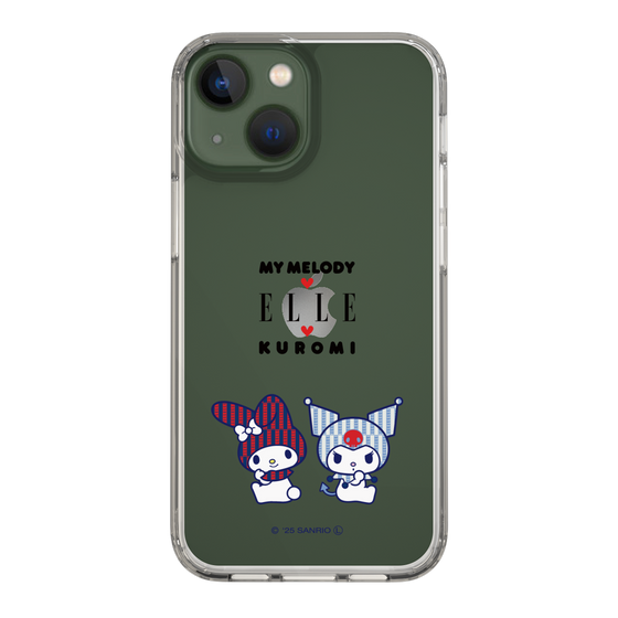 スリムプロテクションケース［ ELLE×マイメロディ＆クロミ - トリコロールカラーグラフィック8 ］