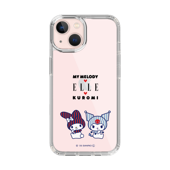 スリムプロテクションケース［ ELLE×マイメロディ＆クロミ - トリコロールカラーグラフィック8 ］