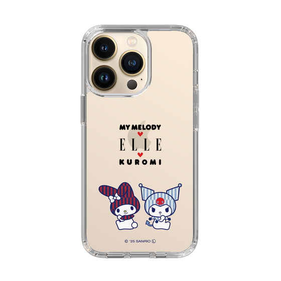 スリムプロテクションケース［ ELLE×マイメロディ＆クロミ - トリコロールカラーグラフィック8 ］