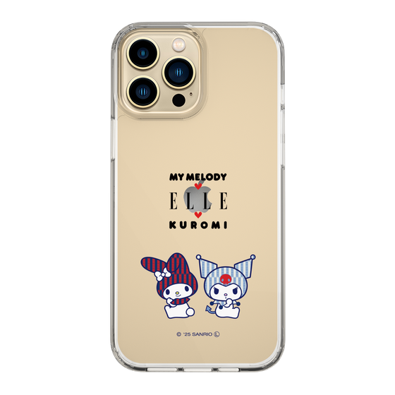 スリムプロテクションケース［ ELLE×マイメロディ＆クロミ - トリコロールカラーグラフィック8 ］