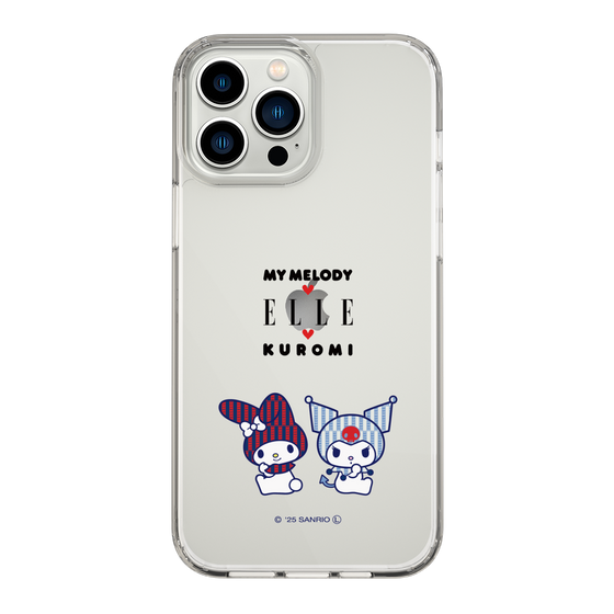 スリムプロテクションケース［ ELLE×マイメロディ＆クロミ - トリコロールカラーグラフィック8 ］