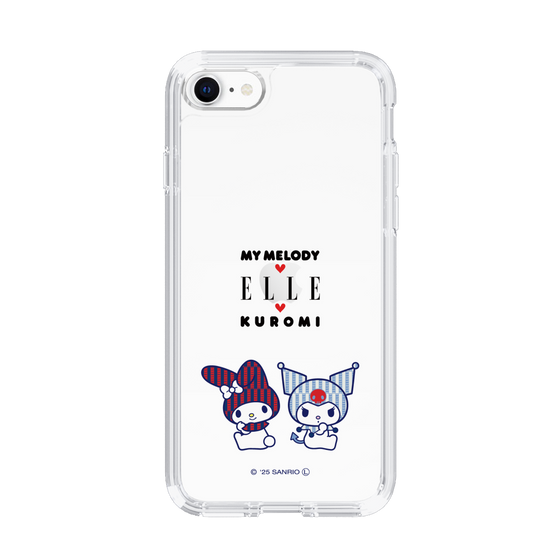 スリムプロテクションケース［ ELLE×マイメロディ＆クロミ - トリコロールカラーグラフィック8 ］