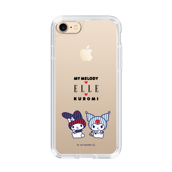 スリムプロテクションケース［ ELLE×マイメロディ＆クロミ - トリコロールカラーグラフィック8 ］