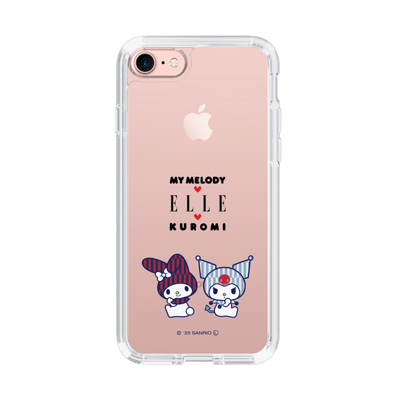 スリムプロテクションケース［ ELLE×マイメロディ＆クロミ - トリコロールカラーグラフィック8 ］