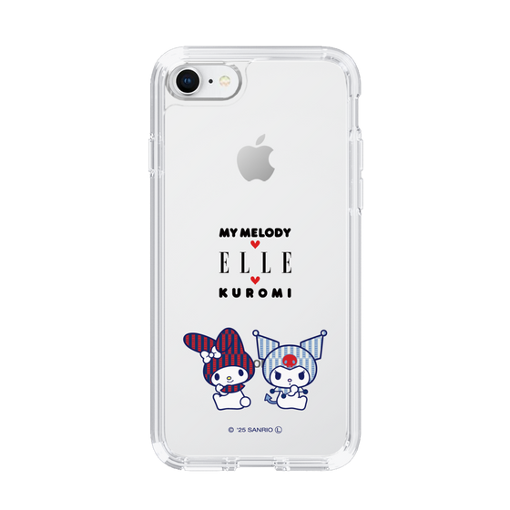 スリムプロテクションケース［ ELLE×マイメロディ＆クロミ - トリコロールカラーグラフィック8 ］