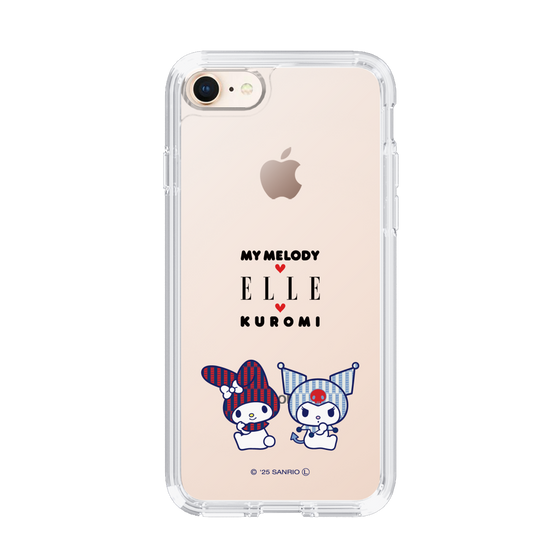 スリムプロテクションケース［ ELLE×マイメロディ＆クロミ - トリコロールカラーグラフィック8 ］