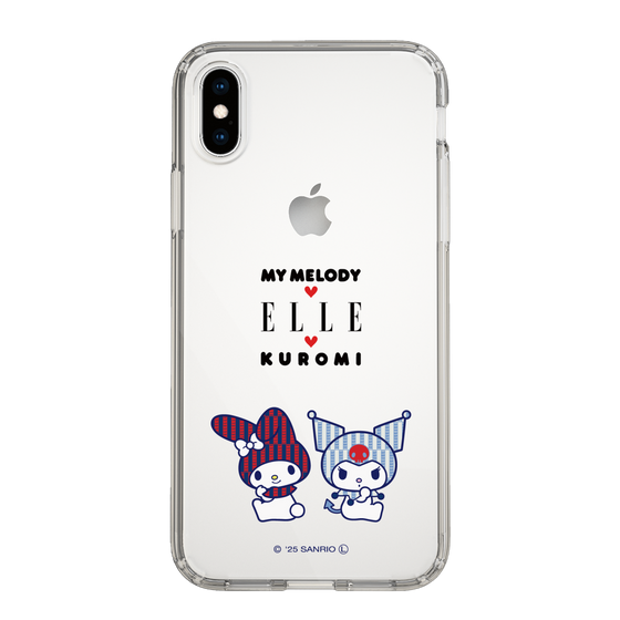 スリムプロテクションケース［ ELLE×マイメロディ＆クロミ - トリコロールカラーグラフィック8 ］