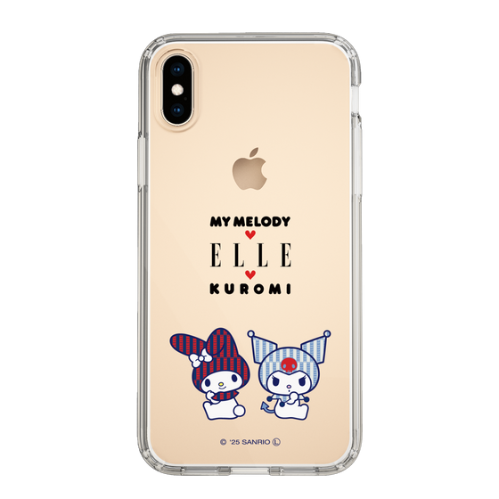 スリムプロテクションケース［ ELLE×マイメロディ＆クロミ - トリコロールカラーグラフィック8 ］