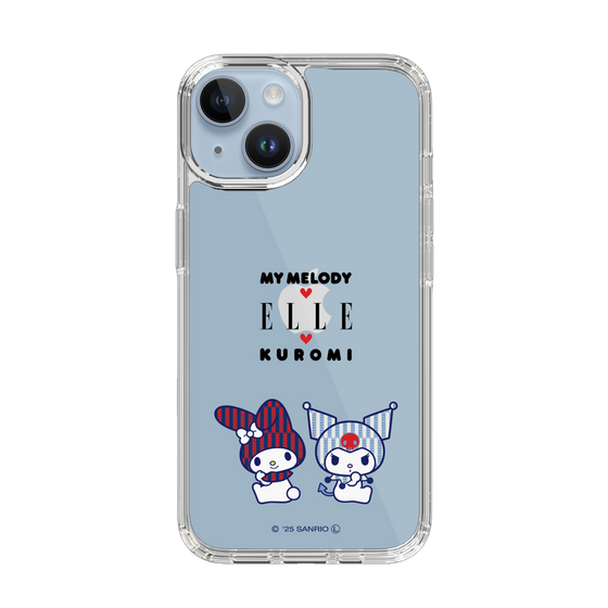 スリムプロテクションケース［ ELLE×マイメロディ＆クロミ - トリコロールカラーグラフィック8 ］
