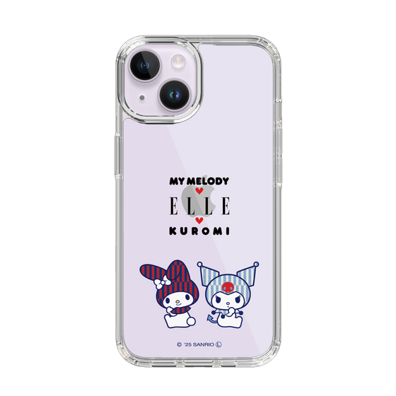 スリムプロテクションケース［ ELLE×マイメロディ＆クロミ - トリコロールカラーグラフィック8 ］