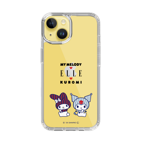 スリムプロテクションケース［ ELLE×マイメロディ＆クロミ - トリコロールカラーグラフィック8 ］