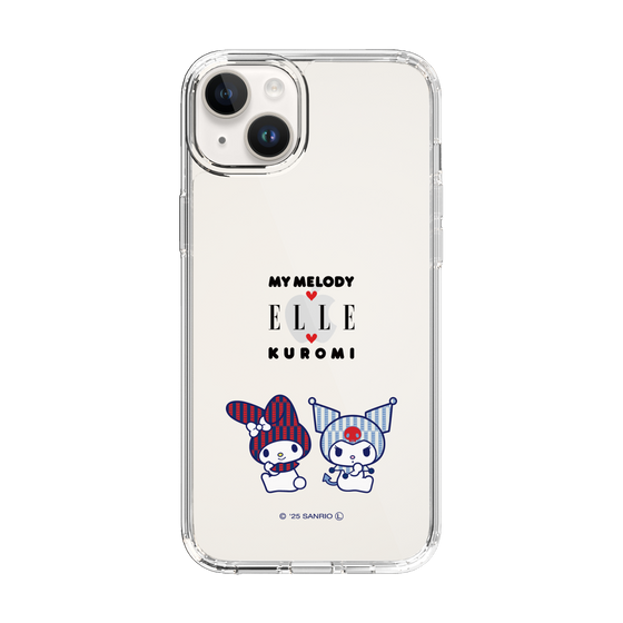 スリムプロテクションケース［ ELLE×マイメロディ＆クロミ - トリコロールカラーグラフィック8 ］