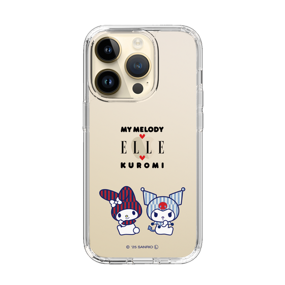 スリムプロテクションケース［ ELLE×マイメロディ＆クロミ - トリコロールカラーグラフィック8 ］