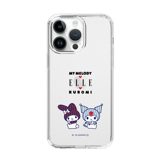 スリムプロテクションケース［ ELLE×マイメロディ＆クロミ - トリコロールカラーグラフィック8 ］