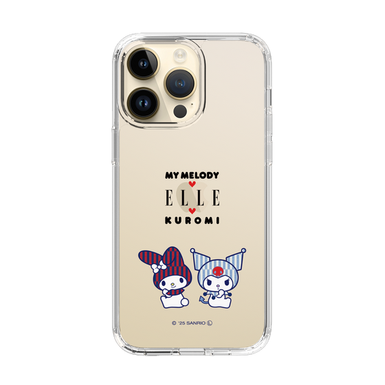 スリムプロテクションケース［ ELLE×マイメロディ＆クロミ - トリコロールカラーグラフィック8 ］