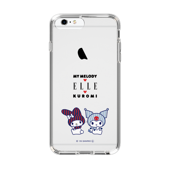 スリムプロテクションケース［ ELLE×マイメロディ＆クロミ - トリコロールカラーグラフィック8 ］