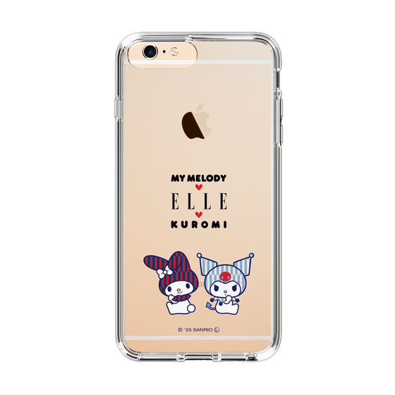 スリムプロテクションケース［ ELLE×マイメロディ＆クロミ - トリコロールカラーグラフィック8 ］