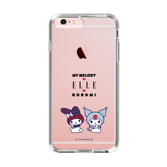 スリムプロテクションケース［ ELLE×マイメロディ＆クロミ - トリコロールカラーグラフィック8 ］