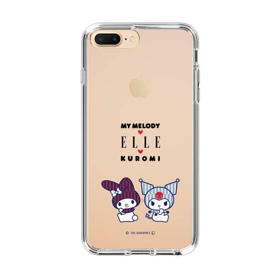 スリムプロテクションケース［ ELLE×マイメロディ＆クロミ - トリコロールカラーグラフィック8 ］