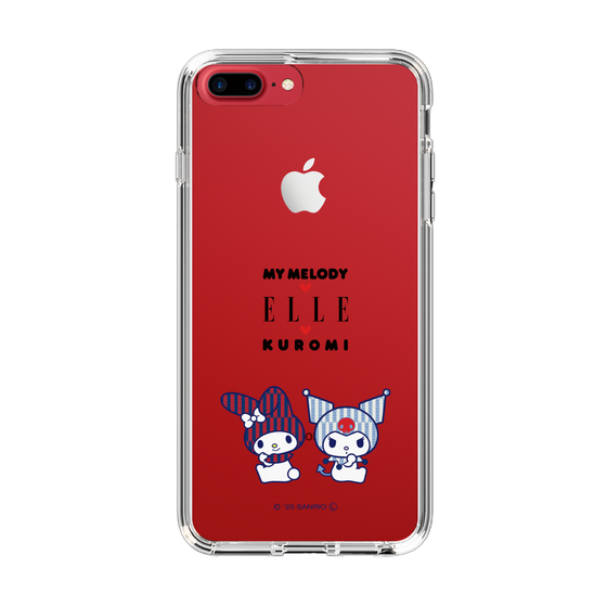 スリムプロテクションケース［ ELLE×マイメロディ＆クロミ - トリコロールカラーグラフィック8 ］