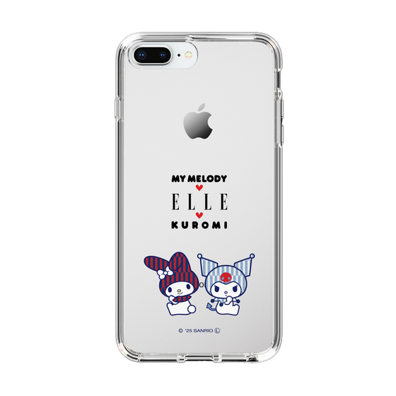 スリムプロテクションケース［ ELLE×マイメロディ＆クロミ - トリコロールカラーグラフィック8 ］
