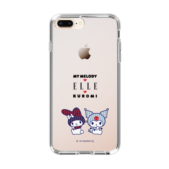スリムプロテクションケース［ ELLE×マイメロディ＆クロミ - トリコロールカラーグラフィック8 ］