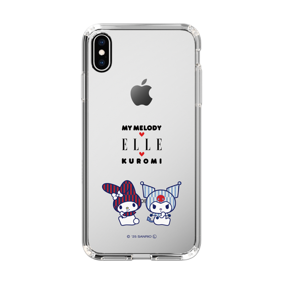 スリムプロテクションケース［ ELLE×マイメロディ＆クロミ - トリコロールカラーグラフィック8 ］