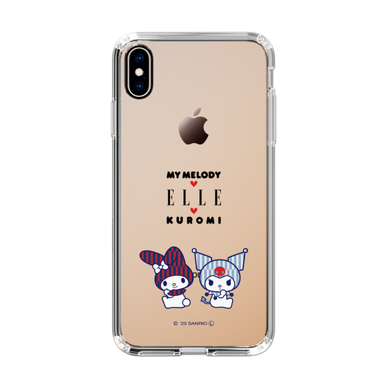 スリムプロテクションケース［ ELLE×マイメロディ＆クロミ - トリコロールカラーグラフィック8 ］