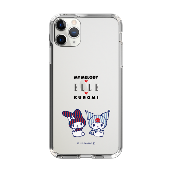 スリムプロテクションケース［ ELLE×マイメロディ＆クロミ - トリコロールカラーグラフィック8 ］