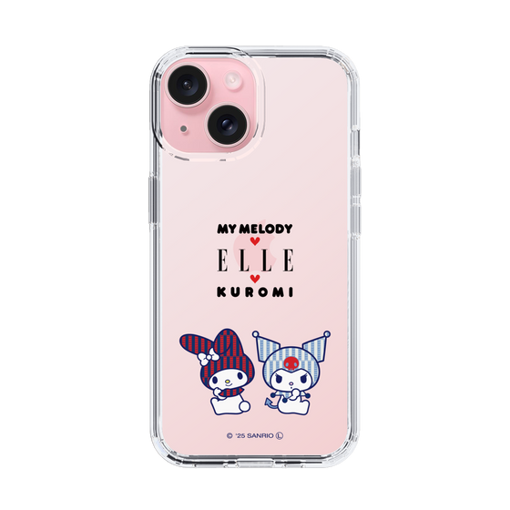 スリムプロテクションケース［ ELLE×マイメロディ＆クロミ - トリコロールカラーグラフィック8 ］