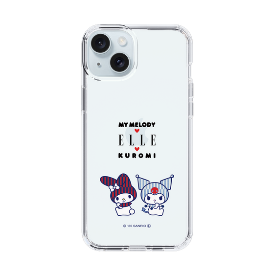 スリムプロテクションケース［ ELLE×マイメロディ＆クロミ - トリコロールカラーグラフィック8 ］