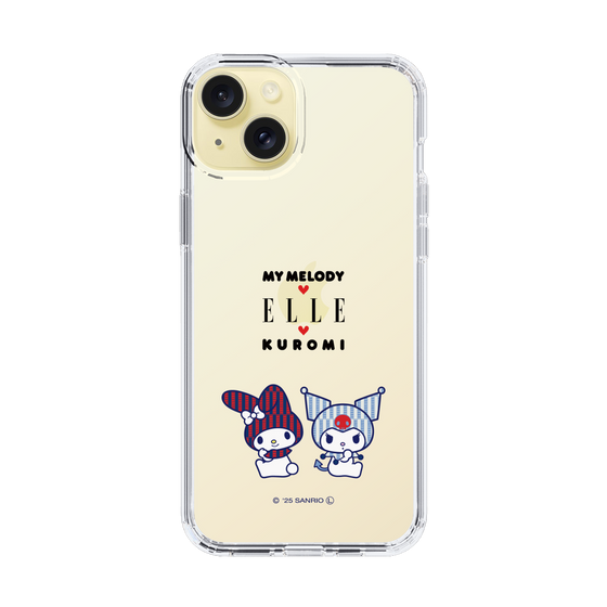 スリムプロテクションケース［ ELLE×マイメロディ＆クロミ - トリコロールカラーグラフィック8 ］