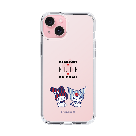 スリムプロテクションケース［ ELLE×マイメロディ＆クロミ - トリコロールカラーグラフィック8 ］