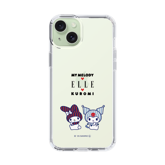 スリムプロテクションケース［ ELLE×マイメロディ＆クロミ - トリコロールカラーグラフィック8 ］