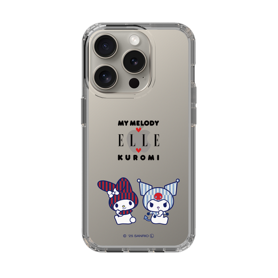 スリムプロテクションケース［ ELLE×マイメロディ＆クロミ - トリコロールカラーグラフィック8 ］
