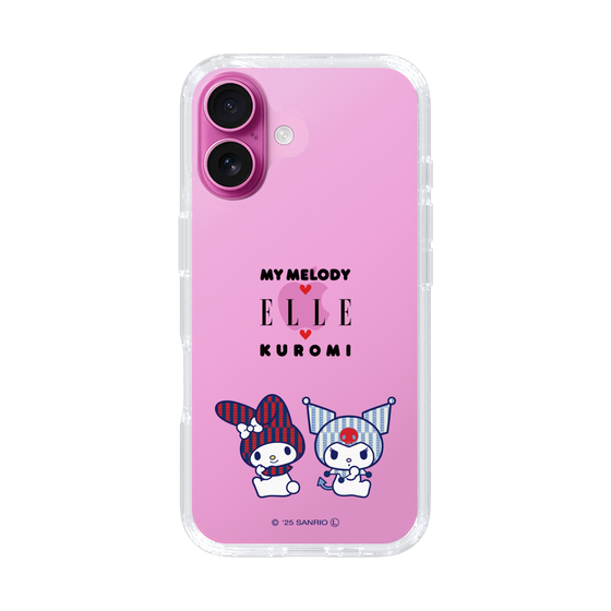 スリムプロテクションケース［ ELLE×マイメロディ＆クロミ - トリコロールカラーグラフィック8 ］