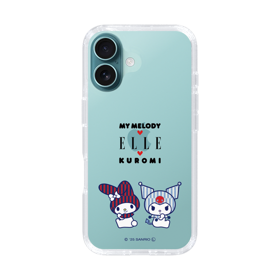 スリムプロテクションケース［ ELLE×マイメロディ＆クロミ - トリコロールカラーグラフィック8 ］