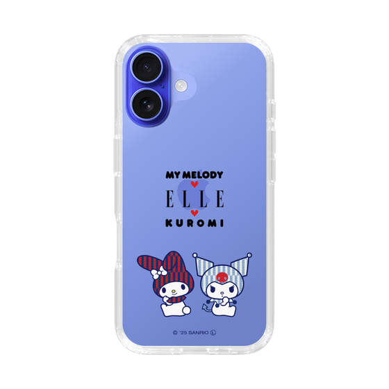 スリムプロテクションケース［ ELLE×マイメロディ＆クロミ - トリコロールカラーグラフィック8 ］