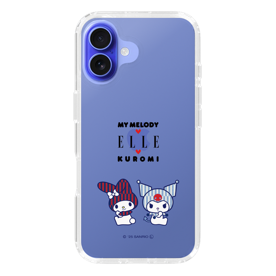 スリムプロテクションケース［ ELLE×マイメロディ＆クロミ - トリコロールカラーグラフィック8 ］