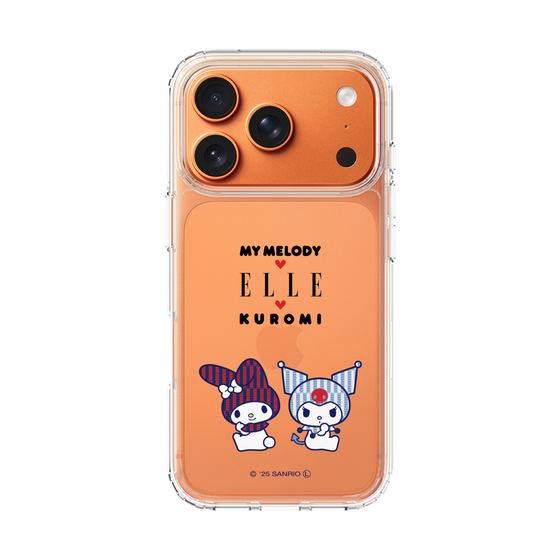 スリムプロテクションケース［ ELLE×マイメロディ＆クロミ - トリコロールカラーグラフィック8 ］