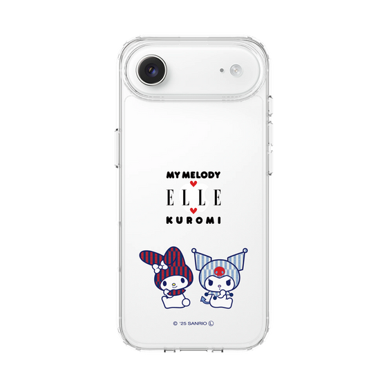 スリムプロテクションケース［ ELLE×マイメロディ＆クロミ - トリコロールカラーグラフィック8 ］