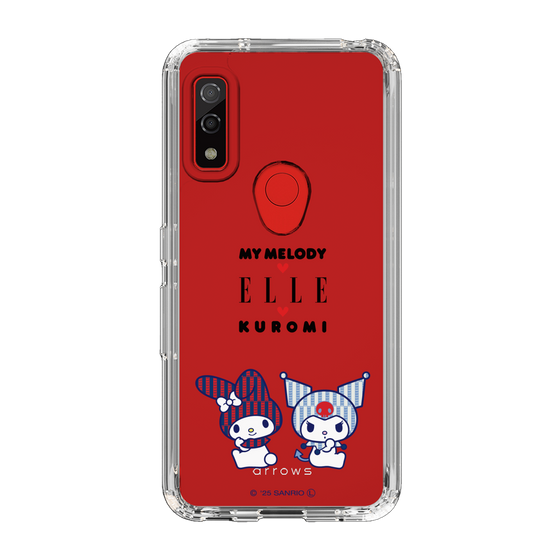 スリムプロテクションケース［ ELLE×マイメロディ＆クロミ - トリコロールカラーグラフィック8 ］