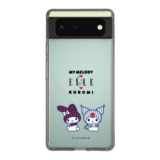 スリムプロテクションケース［ ELLE×マイメロディ＆クロミ - トリコロールカラーグラフィック8 ］