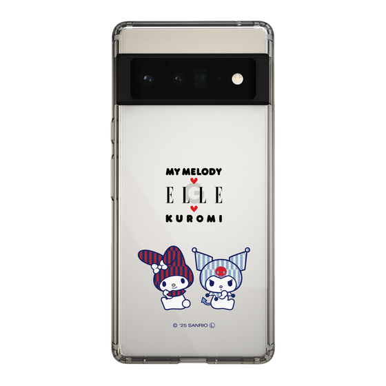スリムプロテクションケース［ ELLE×マイメロディ＆クロミ - トリコロールカラーグラフィック8 ］