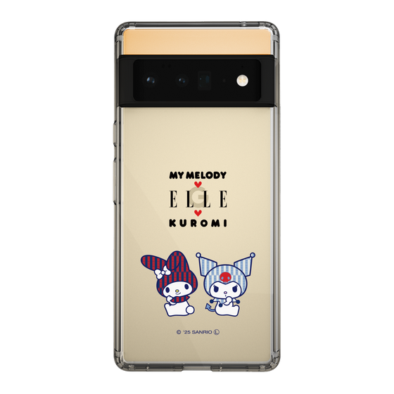 スリムプロテクションケース［ ELLE×マイメロディ＆クロミ - トリコロールカラーグラフィック8 ］
