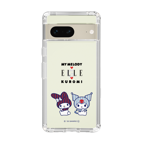 スリムプロテクションケース［ ELLE×マイメロディ＆クロミ - トリコロールカラーグラフィック8 ］