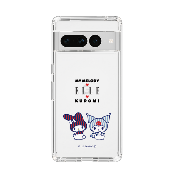 スリムプロテクションケース［ ELLE×マイメロディ＆クロミ - トリコロールカラーグラフィック8 ］