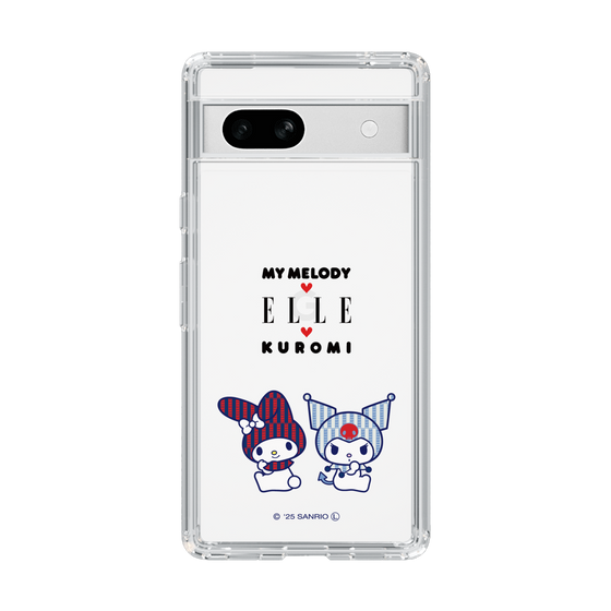 スリムプロテクションケース［ ELLE×マイメロディ＆クロミ - トリコロールカラーグラフィック8 ］