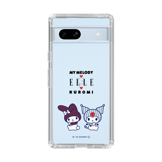 スリムプロテクションケース［ ELLE×マイメロディ＆クロミ - トリコロールカラーグラフィック8 ］